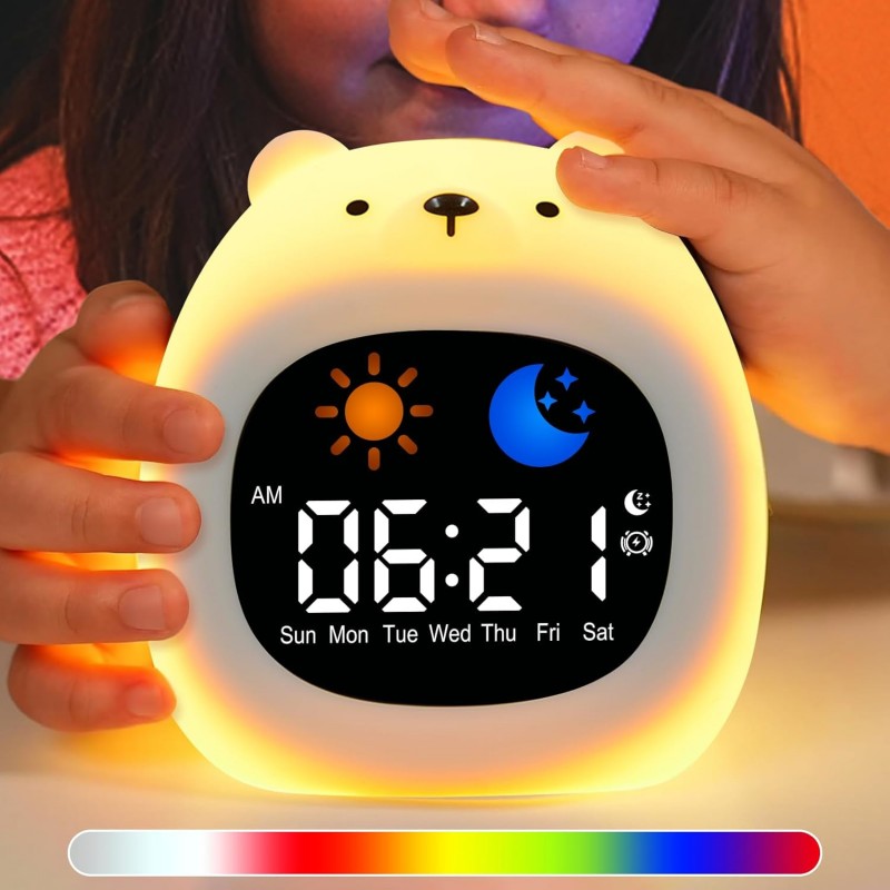 Alarm Clock for Kids Sleep Tra - White Noise Machine Sleep ulasan dan harga