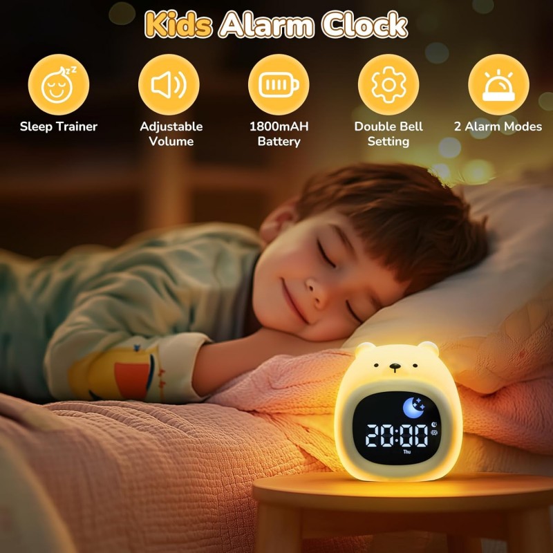 Alarm Clock for Kids Sleep Tra - White Noise Machine Sleep ulasan dan harga