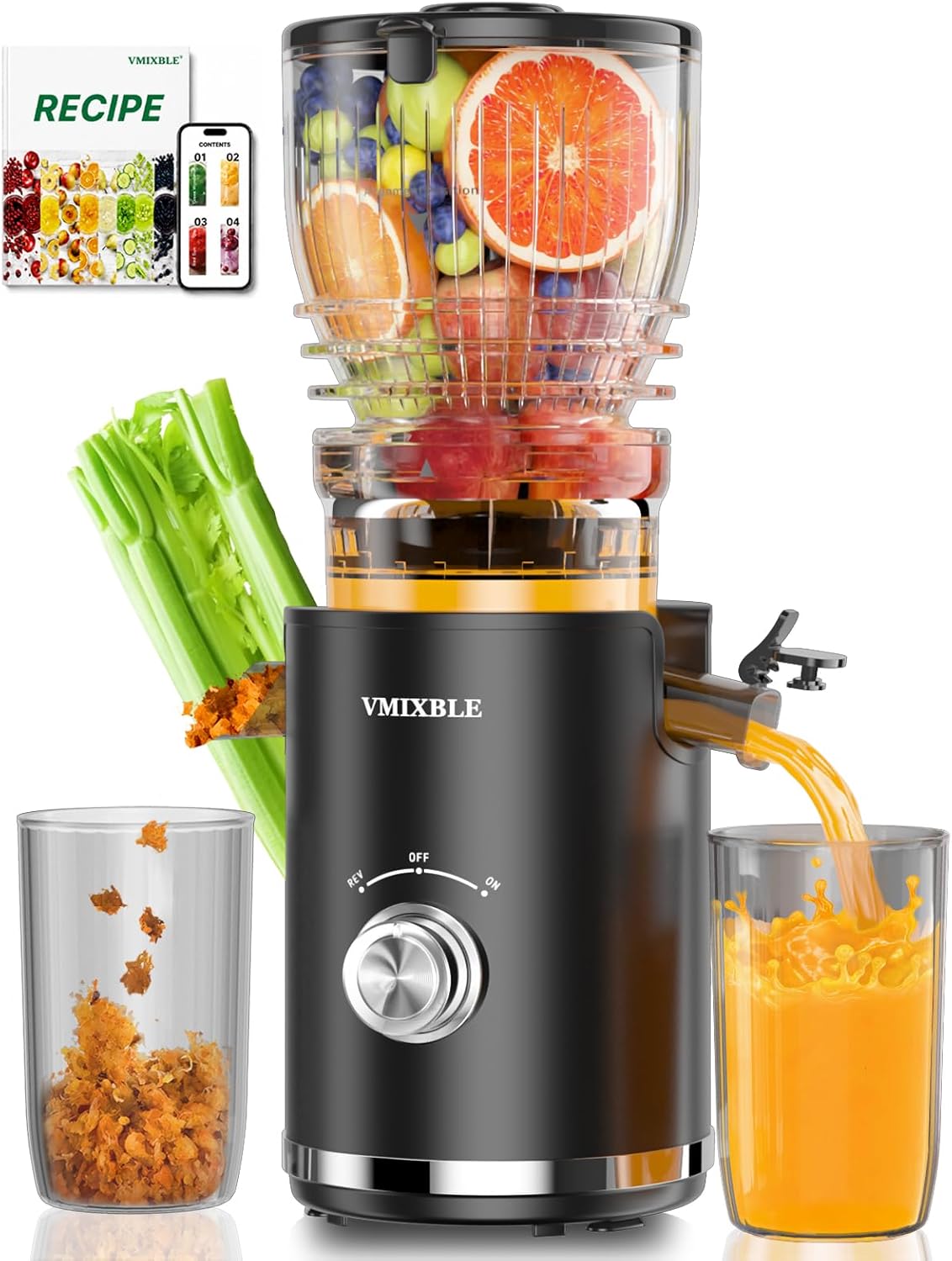 Cold Press Juicer, 300W Slow M - Cold Press Juicer ulasan dan harga