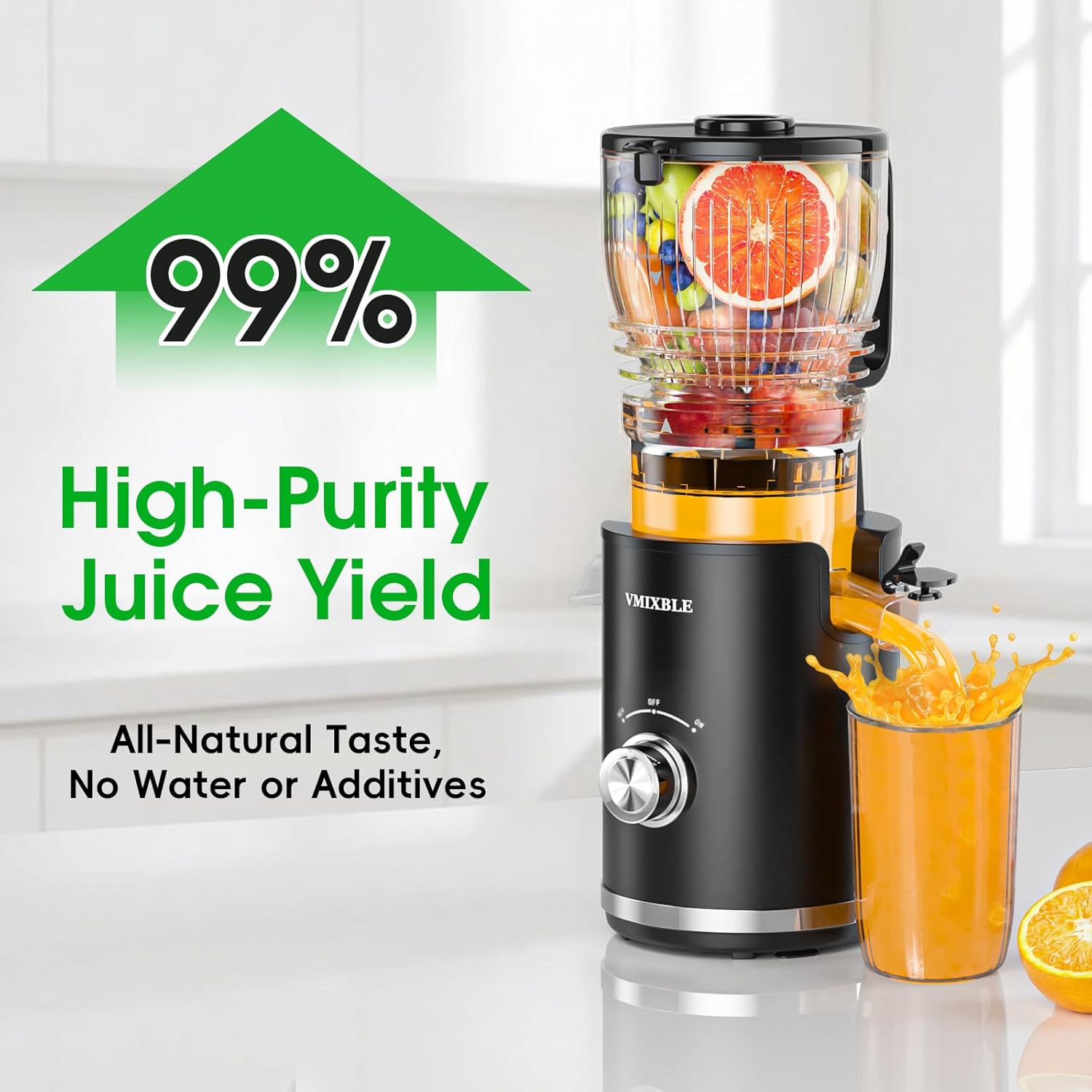 Cold Press Juicer, 300W Slow M - Cold Press Juicer ulasan dan harga