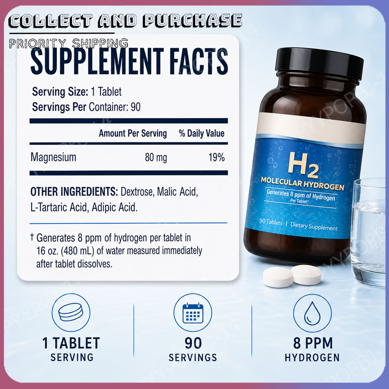 Molecular Hydrogen H2 Tablets  - Health Wellness & Psychology ulasan dan harga