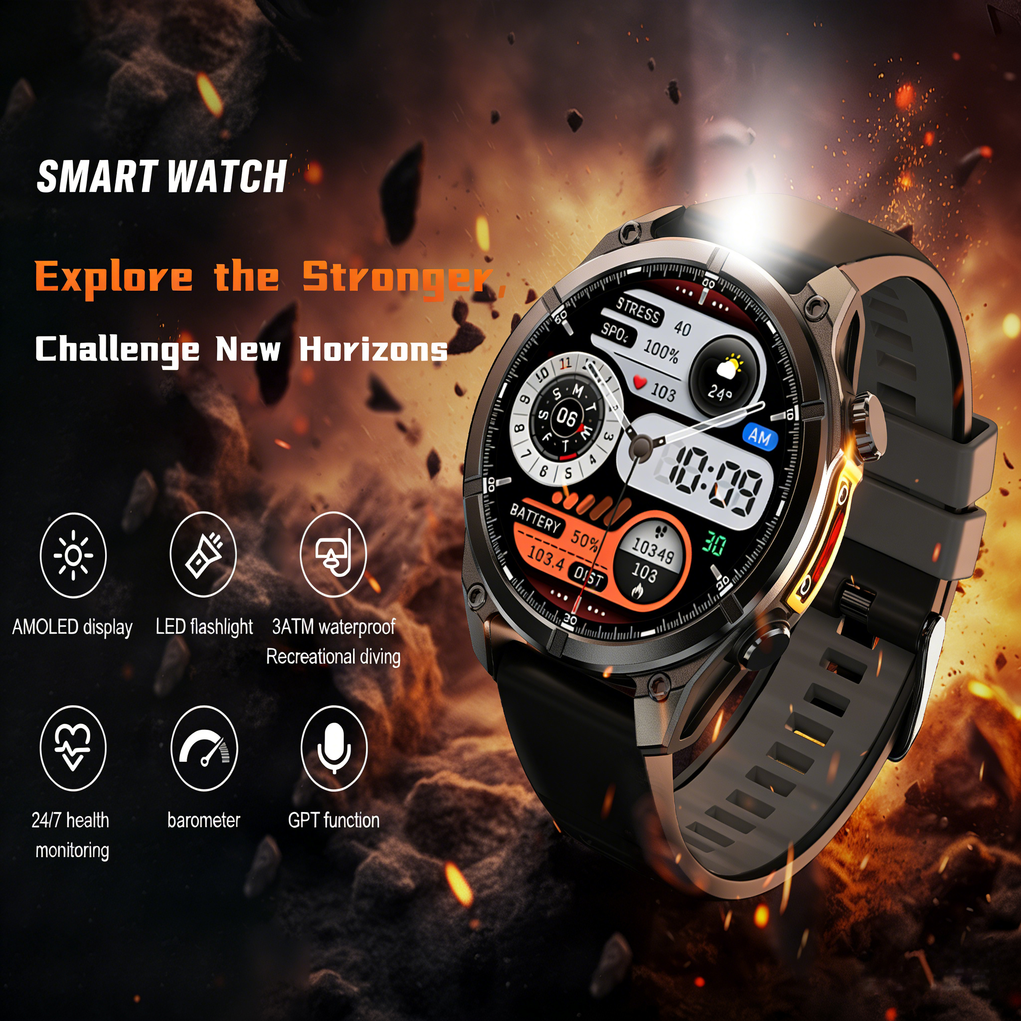 2026 HD300 Smart Watch AMOLED  - Health Wellness Trends 2026 ulasan dan harga
