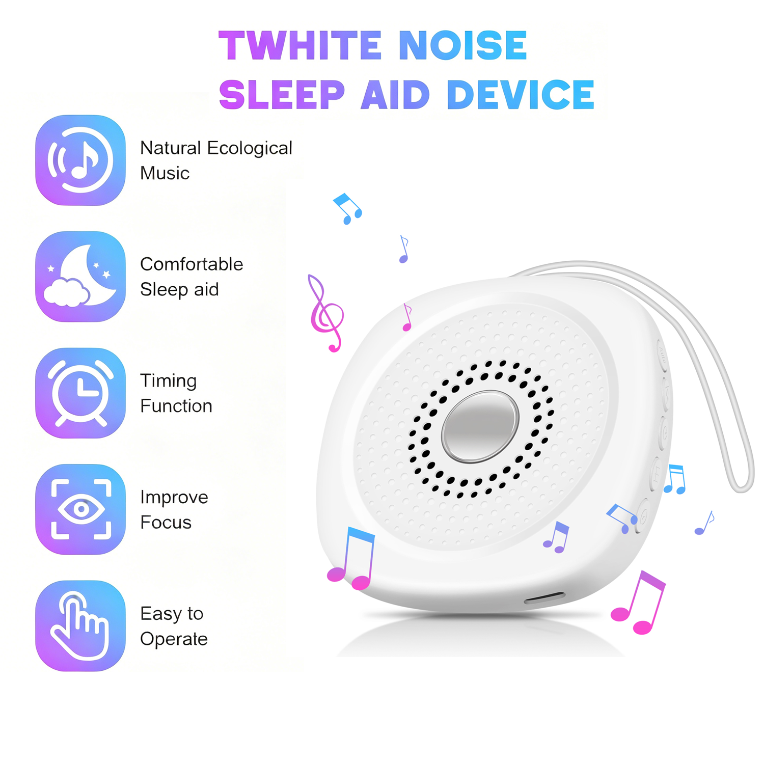 White Noise Sound Machine with - White Noise Machine Sleep ulasan dan harga