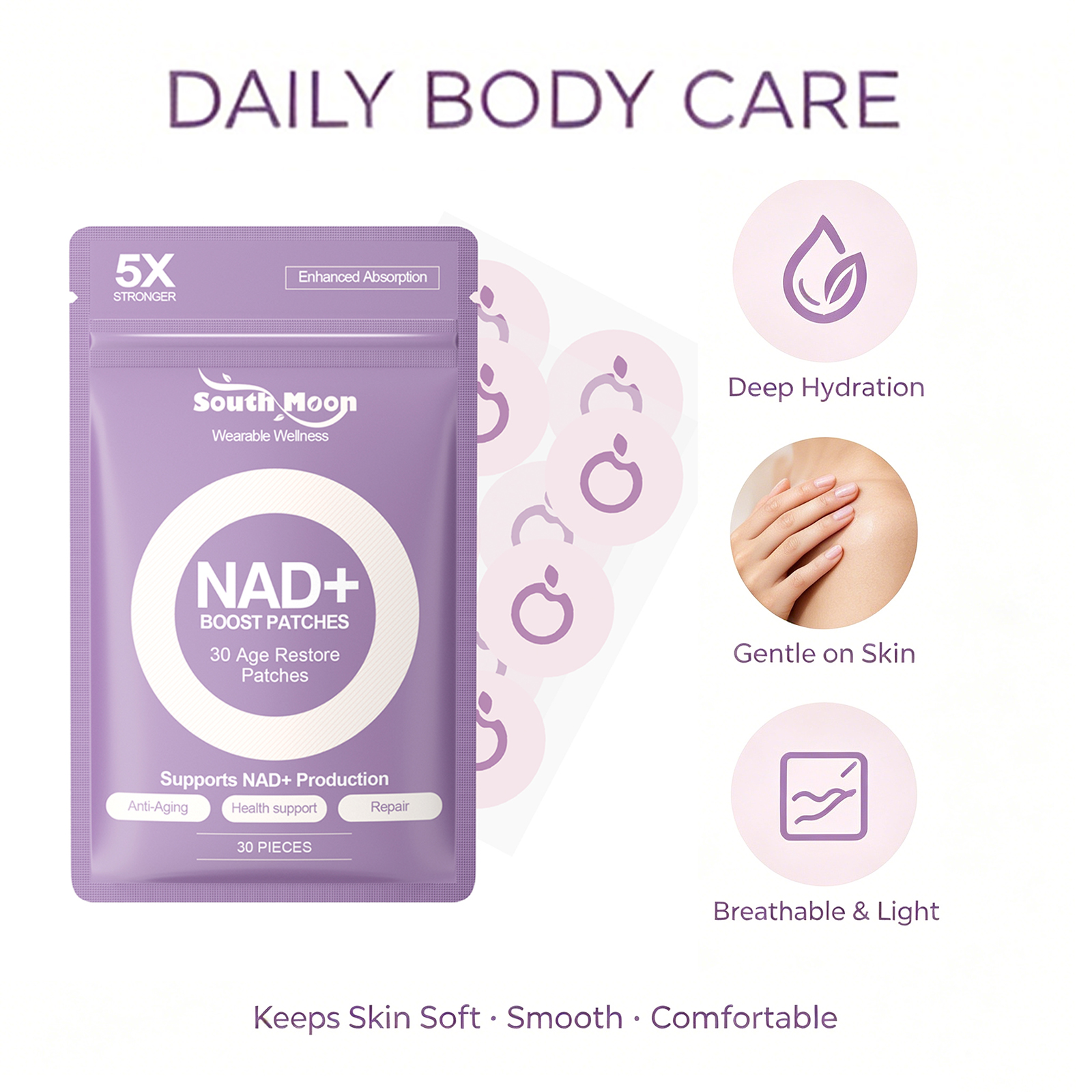 60/120pcs Body Care Patch Mois - Health Wellness & Psychology ulasan dan harga
