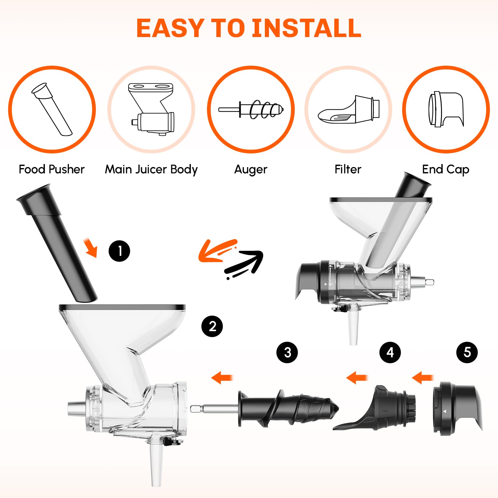 Masticating Juicer Attachment  - Cold Press Juicer ulasan dan harga