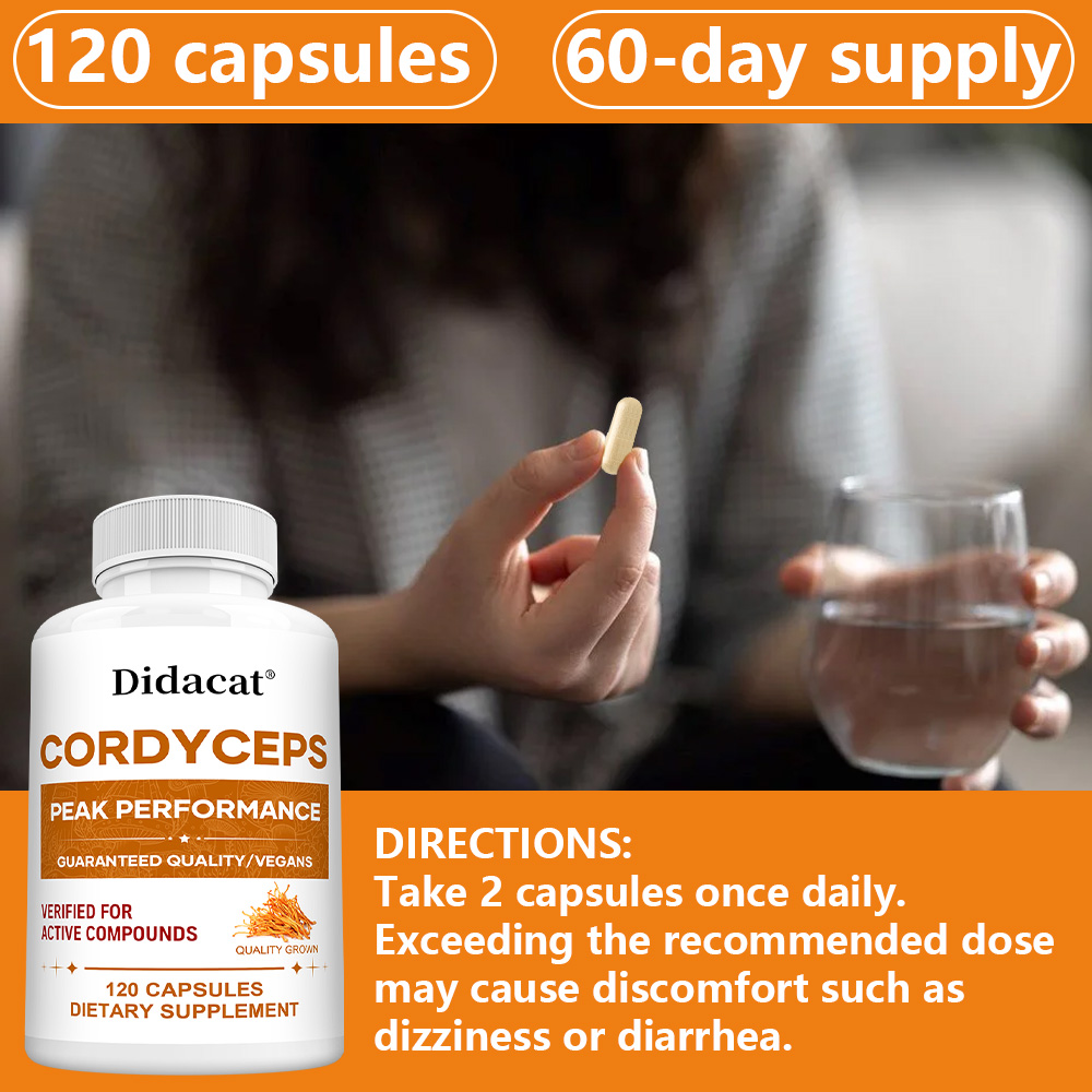 Cordyceps Mushroom Capsules 10 - Health Wellness & Psychology ulasan dan harga