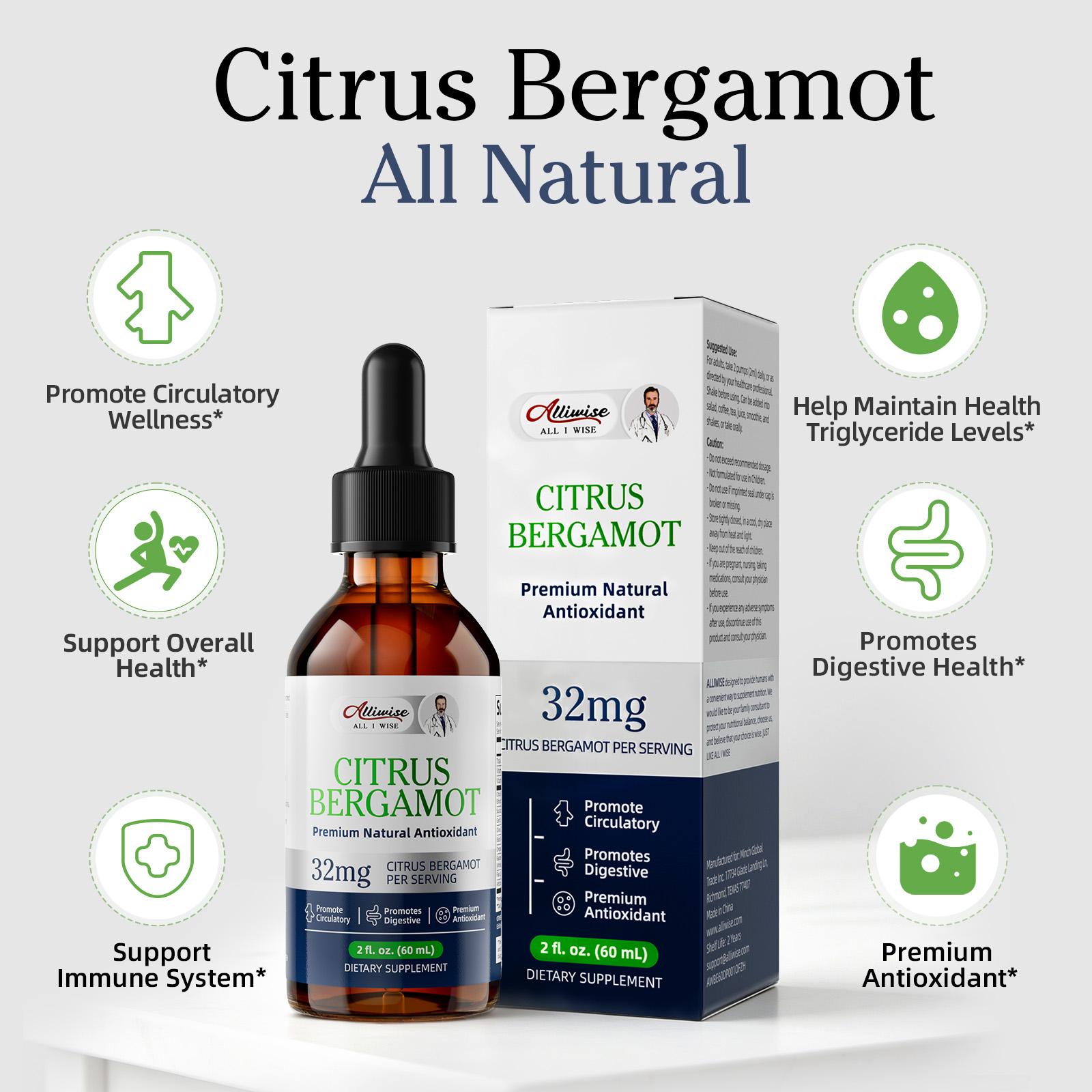Premium Citrus Bergamout  Drop - Health Wellness & Psychology ulasan dan harga